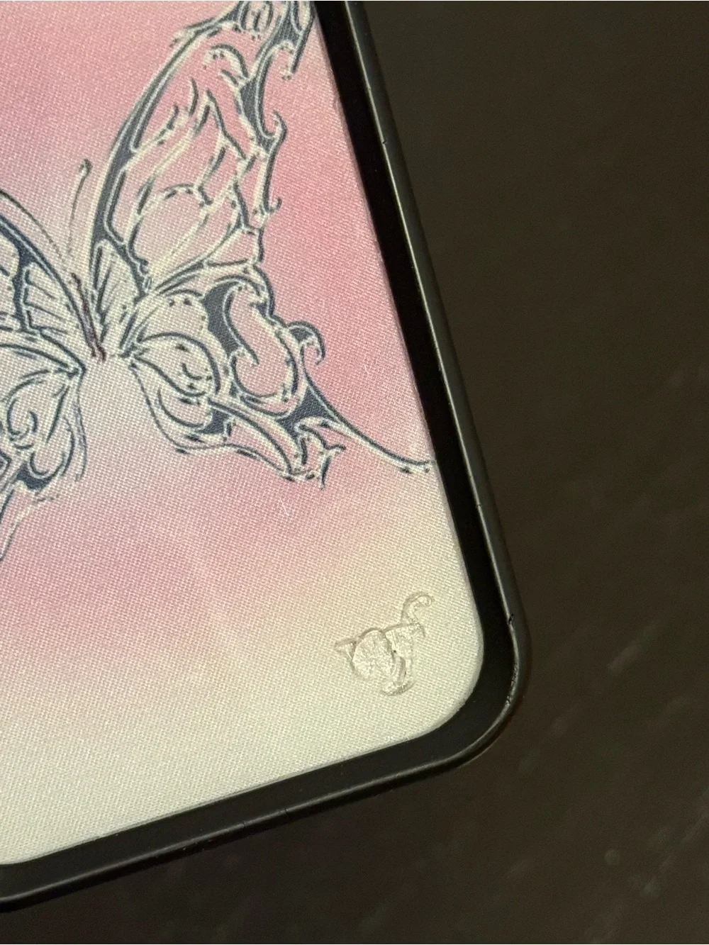 Pink Wildflower Butterfly Gradient Phone Case for iPhone 15 pro